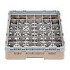 XXLselect Kosz do zmywarki na szkło 36 przegród / 500 x 500 x 143 mm, beżowy