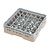 XXLselect Kosz do zmywarki na szkło 36 przegród / 500 x 500 x 143 mm, beżowy