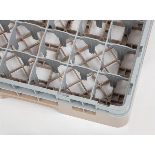 XXLselect Beige Dishwasher Glasses Basket 36 compartments / 500 x 500 x 143 mm XXLselect Beige Dishwasher Glasses Basket 36 compartments / 500 x 500 x 143 mm