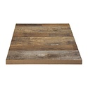 Bolero Square Table Top 600 x 600 mm, Brown Chipboard