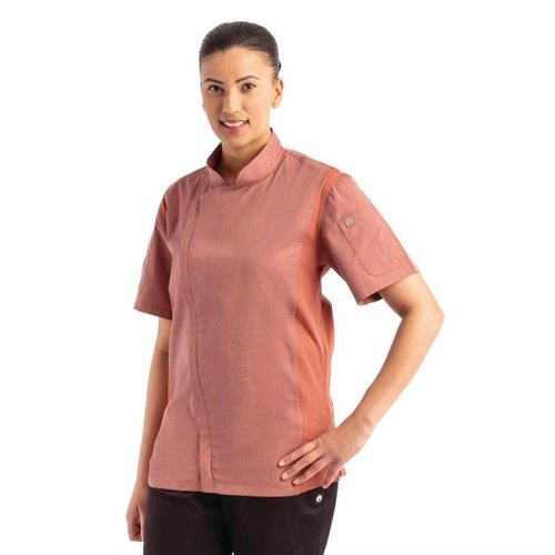 Chef Works Urban Koszula kucharska Urban Springfield | krótki rękaw | suwak | ceglasta | rozmiary XS-XL Chef Works Urban Koszula kucharska Urban Springfield | krótki rękaw | suwak | ceglasta | rozmiary XS-XL