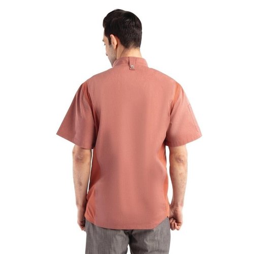 Chef Works Urban Koszula kucharska Urban Springfield | krótki rękaw | suwak | ceglasta | rozmiary XS-XL Chef Works Urban Koszula kucharska Urban Springfield | krótki rękaw | suwak | ceglasta | rozmiary XS-XL