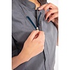 Chef Works Urban Chef Works Unisex Springfield Lightweight Short Sleeve Zipper Coat Ink Blue Size XS