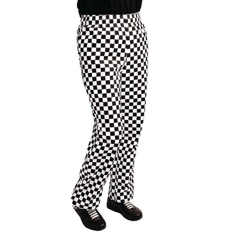 Whites Chefs Clothing Whites Easyfit Trousers Teflon Big Black Check XS Whites Chefs Clothing Whites Easyfit Trousers Teflon Big Black Check XS
