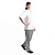 Whites Chefs Clothing Whites Easyfit Trousers Teflon Big Black Check XS