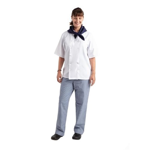 Whites Chefs Clothing Whites Easyfit Trousers Teflon Blue Check XS Whites Chefs Clothing Whites Easyfit Trousers Teflon Blue Check XS