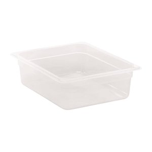 Cambro Polypropylene Gastronorm Pan 1/2 100 mm, Transparent Cambro Polypropylene Gastronorm Pan 1/2 100 mm, Transparent