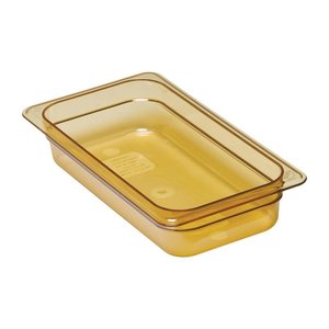 XXLselect Plastic Gastronorm Pan 1/3 65 mm, Yellow-Transparent, High Temperature Resistant XXLselect Plastic Gastronorm Pan 1/3 65 mm, Yellow-Transparent, High Temperature Resistant
