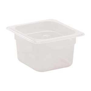 Cambro Polypropylene Gastronorm Pan 1/6 100 mm, Transparent Cambro Polypropylene Gastronorm Pan 1/6 100 mm, Transparent