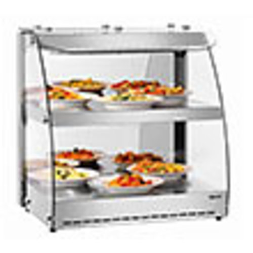 Curved Glass Countertop Heated Display Units