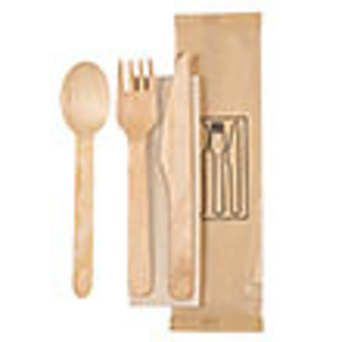 Zestawy sztućców jednorazowych drewnianych ekologicznych