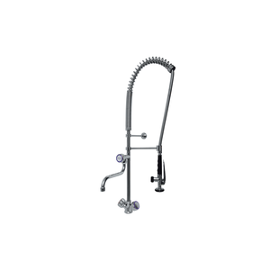 XXLselect Single Hole Deck Mounted Pre-Rinse Faucet with Spout and Slide Heads