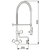 XXLselect Single Hole Deck Mounted Pre-Rinse Faucet with Spout and Slide Heads