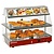 Diamond Countertop Heating Display 2 x 1/1 GN, 2-Level, 0,65 kW, from 0 to 110 °C, Red with Illuminated Sign