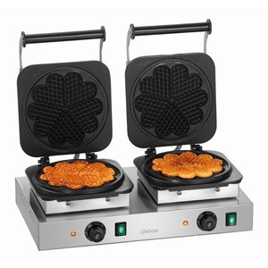 Bartscher Double Heart-Shaped Waffle Maker, 4,4 kW