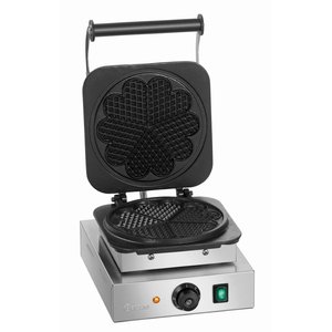 Bartscher Heart-Shaped Waffle Maker, 2,2 kW Bartscher Heart-Shaped Waffle Maker, 2,2 kW