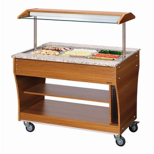 Bartscher Buffet cart, warm, 3x 1/1GN Bartscher Buffet cart, warm, 3x 1/1GN