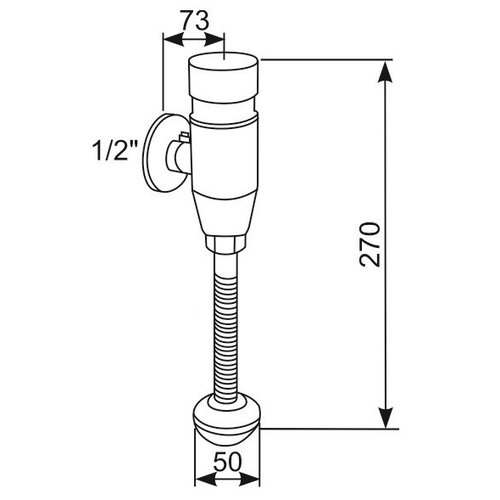 XXLselect Zawór czasowy natynkowy do pisuaru XXLselect Zawór czasowy natynkowy do pisuaru