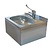 XXLselect Wash Basin, 500x350x(h)225 mm with Medical Battery