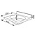 XXLselect Wash Basin, 400 x 350 mm Central Drain with Electronic Battery Powered by Alkaline Batteries