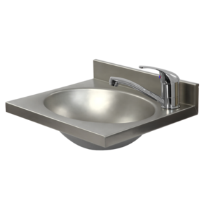 XXLselect Wash Basin, 400 x 350 mm Central Drain, Upright battery with Swiveling Spout XXLselect Wash Basin, 400 x 350 mm Central Drain, Upright battery with Swiveling Spout