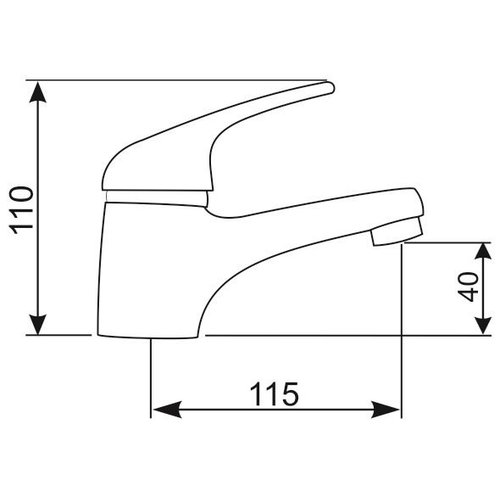 XXLselect Bateria umywalkowa stojąca jednouchwytowa z automatycznym spustem, przyłącze 3/8'' XXLselect Bateria umywalkowa stojąca jednouchwytowa z automatycznym spustem, przyłącze 3/8''
