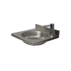 XXLselect Umywalka 400x400 mm, odpływ centralny, z baterią elektryczną zasilaną bateriami alkalicznymi i mieszaczem XXLselect Umywalka 400x400 mm, odpływ centralny, z baterią elektryczną zasilaną bateriami alkalicznymi i mieszaczem