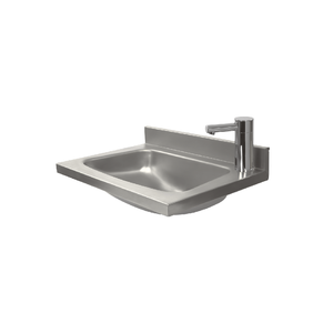 XXLselect Wash Basin, 500x350 mm Central Drain with Electronic Battery Powered by Power Supply 230/6V and Mixer XXLselect Wash Basin, 500x350 mm Central Drain with Electronic Battery Powered by Power Supply 230/6V and Mixer