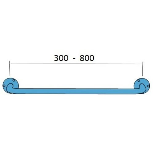 XXLselect Straight handrail 70 cm