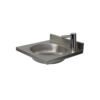XXLselect Wash Basin, 400 x 400 mm Central Drain with Electronic Battery Powered by Alkaline Batteries
