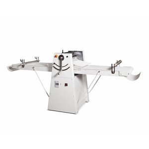 GGF Wałkownica taśmowa 1020x2380x(h)1290 mm, 12 kg ciasta, grubość od 0,1 do 34 mm, 0,6-1,1 kW GGF Wałkownica taśmowa 1020x2380x(h)1290 mm, 12 kg ciasta, grubość od 0,1 do 34 mm, 0,6-1,1 kW