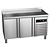 Asber Double Door Refrigerated Table with Splashback 153 L, from -2 °C to 8 °C, Side-Mounted Compressor