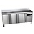 Asber Tripple Door Refrigerated Table with Splashback 231 L, from -2 °C to 8 °C, Side-Mounted Compressor