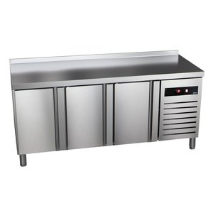 Asber Tripple Door Freezer Table with Splashback 231 L, from -22 °C to -18 °C, Side-Mounted Compressor Asber Tripple Door Freezer Table with Splashback 231 L, from -22 °C to -18 °C, Side-Mounted Compressor
