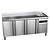 Asber Tripple Door Freezer Table with Siknk 231 L, from -22 °C to -18 °C, Side-Mounted Compressor