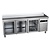 Asber Tripple Door Refrigerated Table with Splashback 214 L, from -2 °C to 8 °C, Side-Mounted Compressor
