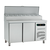 Asber Double Doors Pizza Prep Table, 274 L, Side-Mounted Compressor, Left and Right Doors