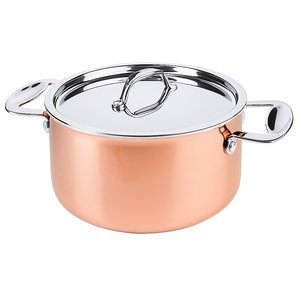 Contacto Copper Medium Pot with Lid 3,5 L Ø 200 mm Contacto Copper Medium Pot with Lid 3,5 L Ø 200 mm