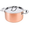 Contacto Copper Medium Pot with Lid 6,2 L Ø 240 mm