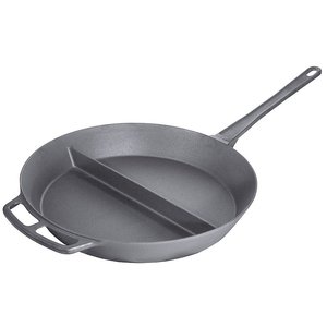 Contacto Cast Iron Separated Pan with 2 Partitions Ø800 mm