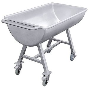 Contacto Basin on 4 Wheels, 650x1610x(h)825 mm 200 L with Brakes Contacto Basin on 4 Wheels, 650x1610x(h)825 mm 200 L with Brakes