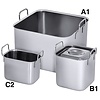 Contacto Kwadratowy wkład do gotowania w kąpieli wodnej, 1 l, 155x105x75 mm