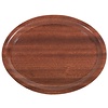 Contacto Laminated wood Oval Non-Slip Serving Tray 200 x 260 mm Brown Contacto Laminated wood Oval Non-Slip Serving Tray 200 x 260 mm Brown