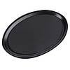 Contacto Owalna taca do serwowania 210 x 290 mm z poliestru, czarna