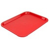 Contacto Fast Food Polypropylene Rectangular Serving Tray 265 x 350 mm Red Contacto Fast Food Polypropylene Rectangular Serving Tray 265 x 350 mm Red