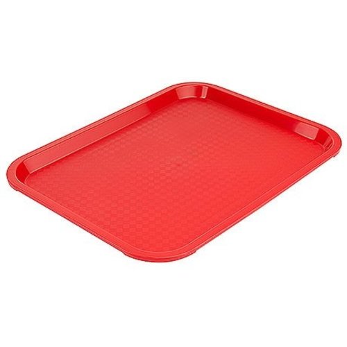Contacto Fast Food Polypropylene Rectangular Serving Tray 265 x 350 mm Red Contacto Fast Food Polypropylene Rectangular Serving Tray 265 x 350 mm Red