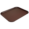 Contacto Fast Food Polypropylene Rectangular Serving Tray 350 x 450 mm Brown Contacto Fast Food Polypropylene Rectangular Serving Tray 350 x 450 mm Brown