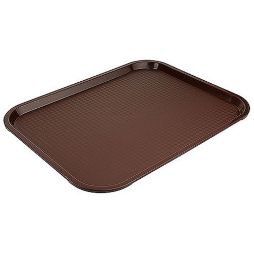 Contacto Fast Food Polypropylene Rectangular Serving Tray 350 x 450 mm Brown Contacto Fast Food Polypropylene Rectangular Serving Tray 350 x 450 mm Brown
