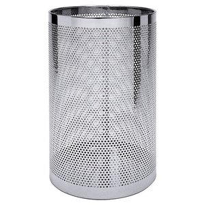 Contacto Round Stainless Steel Waste Paper Bin, Without Lid