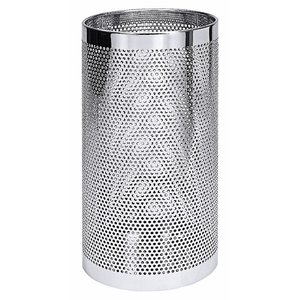 Contacto Round Stainless Steel Waste Paper Bin, Without Lid